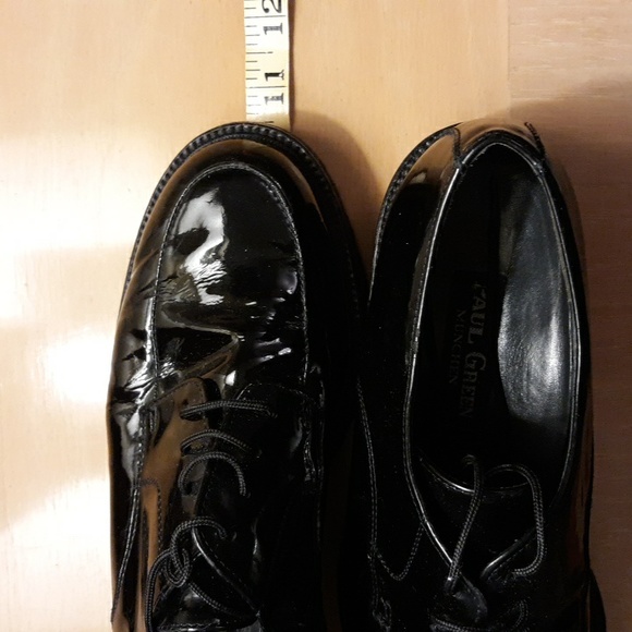 Paul Green patent leather lace loafer vibram lug sole - Picture 7 of 9